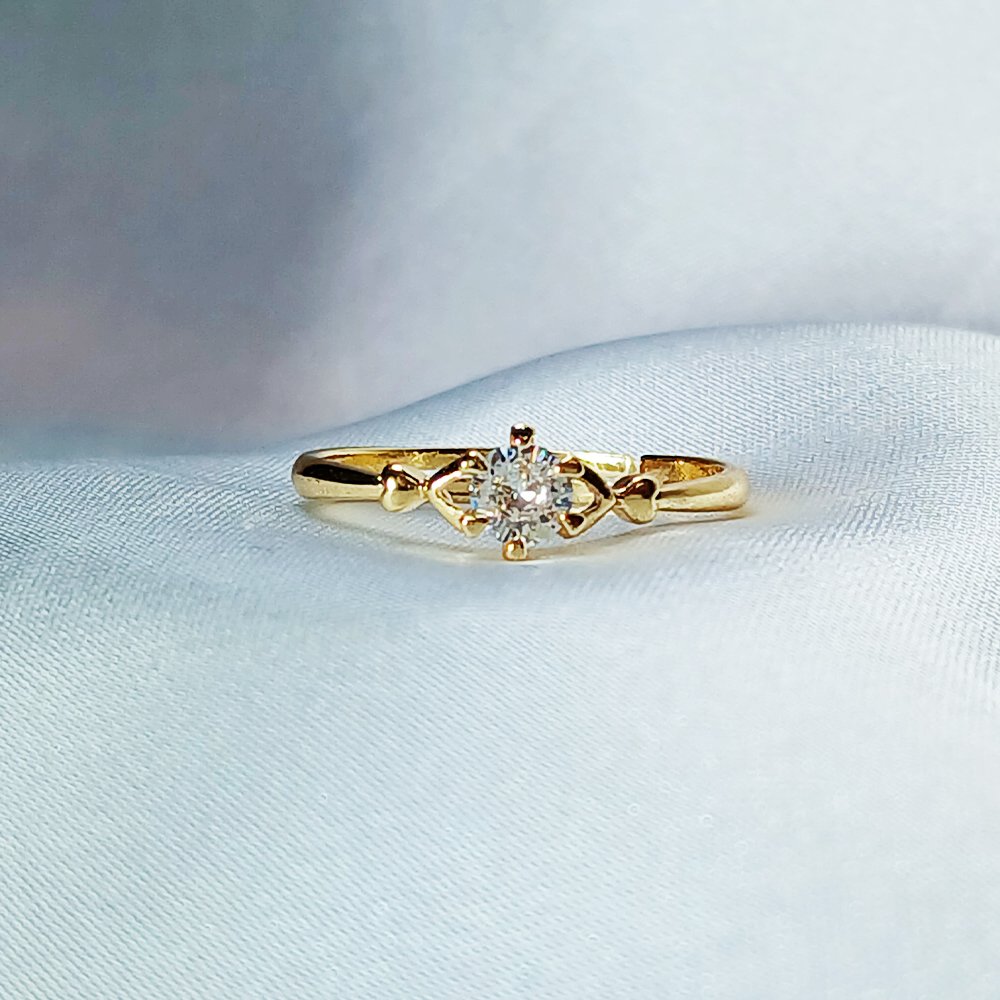 Diamond Golden Promise Ring - luxore - lifestyle - rings - 15