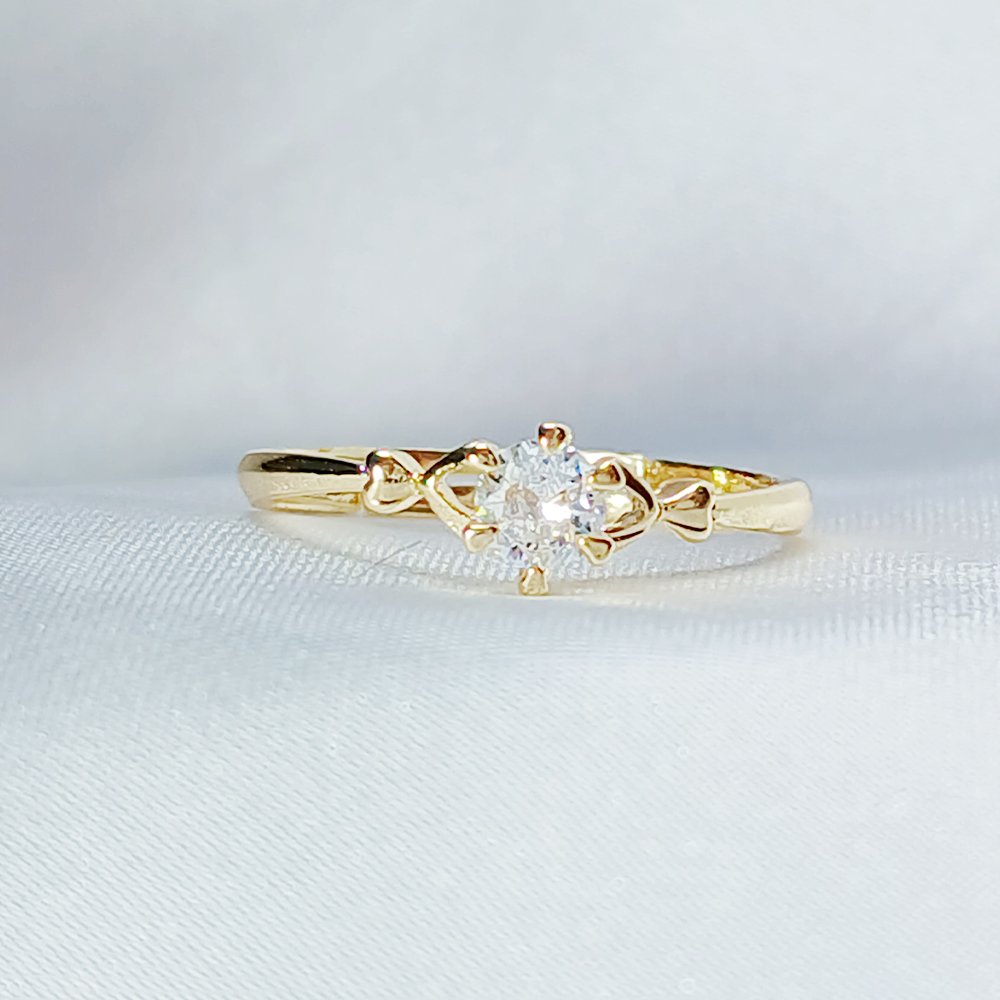 Diamond Golden Promise Ring - luxore - lifestyle - rings - 2