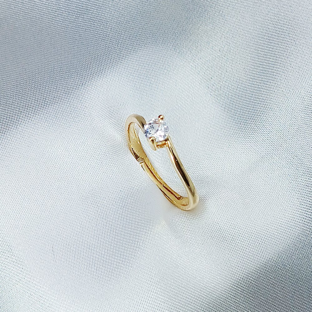 Diamond Golden Promise Ring - luxore - lifestyle - rings - 22