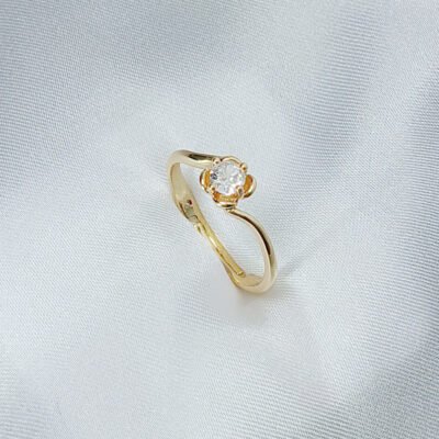Diamond Golden Promise Ring - luxore - lifestyle - rings - 28