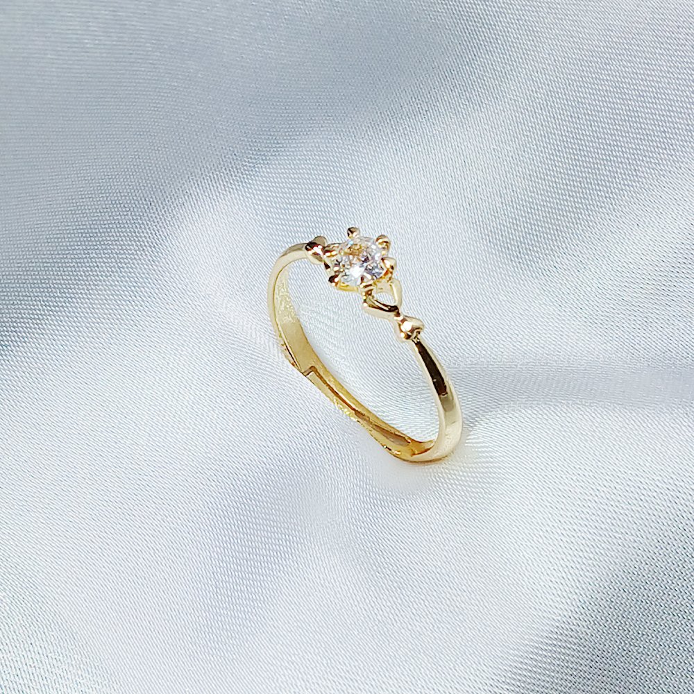 Diamond Golden Promise Ring - luxore - lifestyle - rings - 3