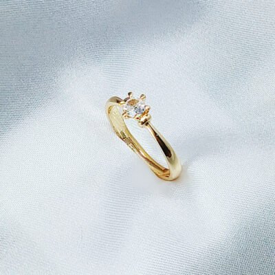 Diamond Golden Promise Ring - luxore - lifestyle - rings - 5