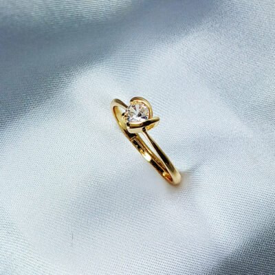 Diamond Golden Promise Ring - luxore - lifestyle - rings - 7