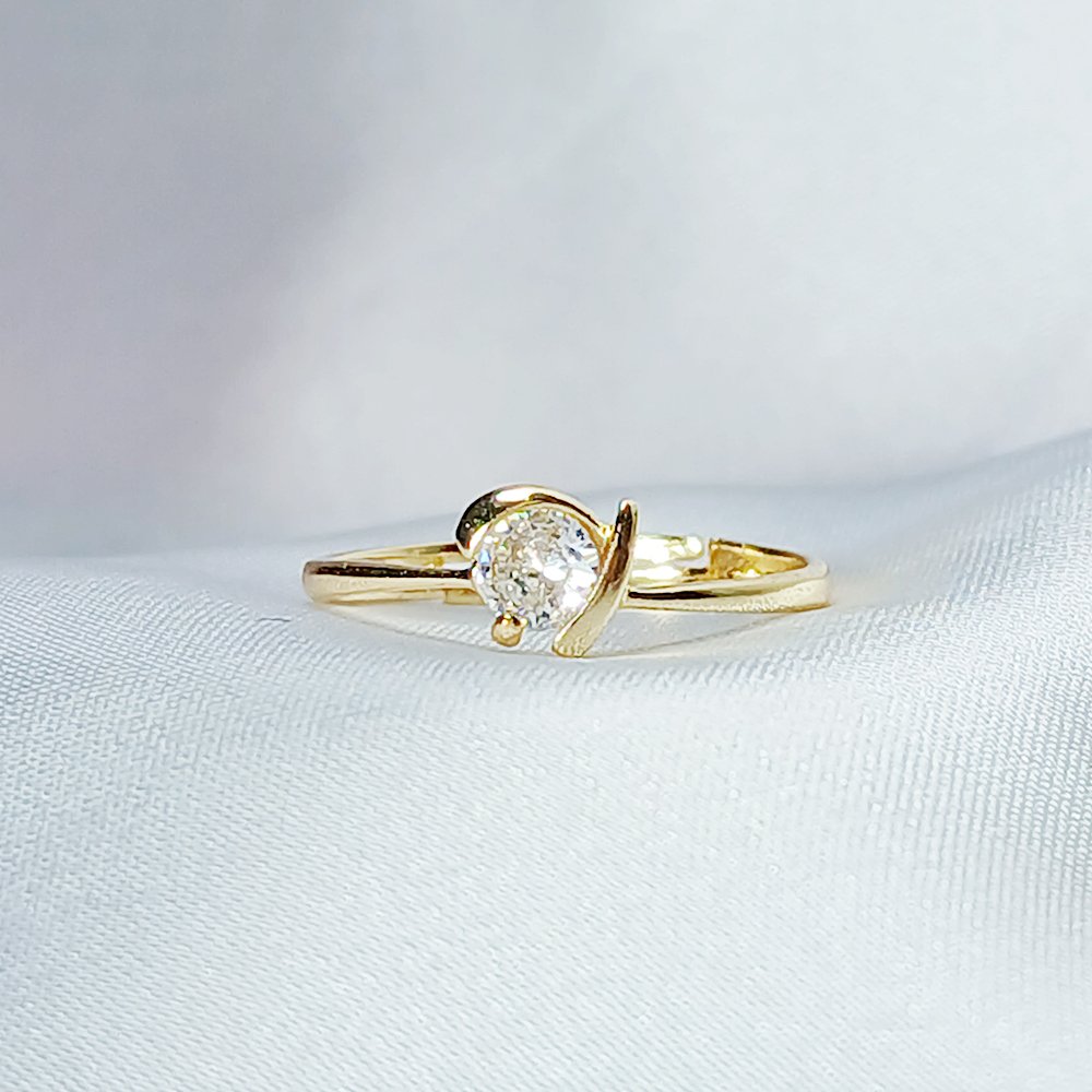 Diamond Golden Promise Ring - luxore - lifestyle - rings - 8